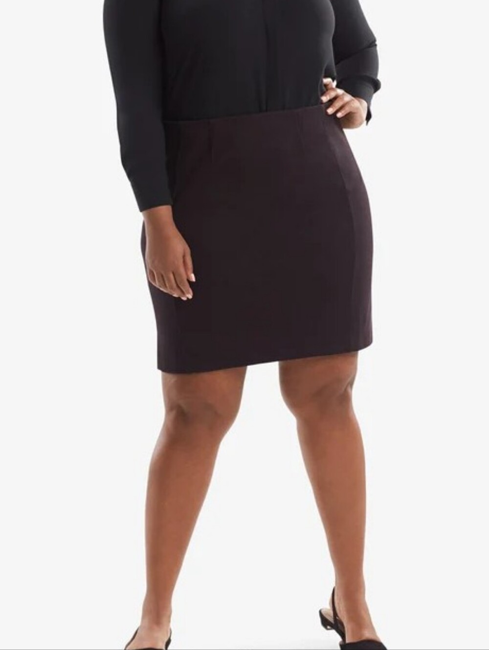 MM.LaFleur Crosby Pencil Skirt Textured Ponte